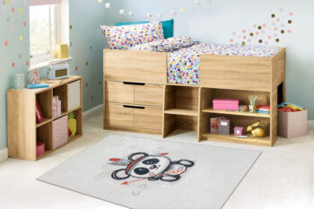Dywany Łuszczów, Detský kusový koberec Bambino 1129 Panda cream, 80x150, biela, detská izba