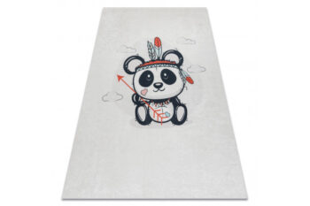 Dywany Łuszczów, Detský kusový koberec Bambino 1129 Panda cream, 80x150, biela, detská izba