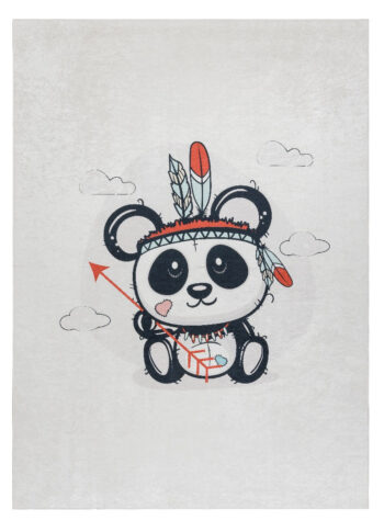 Dywany Łuszczów, Detský kusový koberec Bambino 1129 Panda cream, 80x150, biela, detská izba