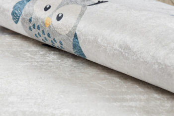 Dywany Łuszczów, Detský kusový koberec Bambino 1161 Owls grey, 140x190, šedá, detská izba