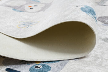 Dywany Łuszczów, Detský kusový koberec Bambino 1161 Owls grey, 80x150, šedá, detská izba
