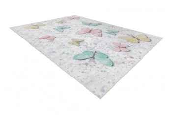 Dywany Łuszczów, Detský kusový koberec Bambino 1610 Butterflies cream, 80x150, viacfarebná, detská izba