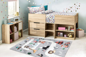 Dywany Łuszczów, Detský kusový koberec Bambino 2160 Indian grey, 120x170, viacfarebná, detská izba