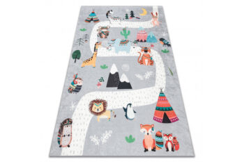 Dywany Łuszczów, Detský kusový koberec Bambino 2160 Indian grey, 160x220, viacfarebná, detská izba