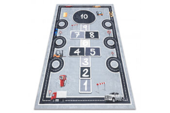 Dywany Łuszczów, Detský kusový koberec Bambino 2279 Hopscotch grey, 140x190, šedá, detská izba