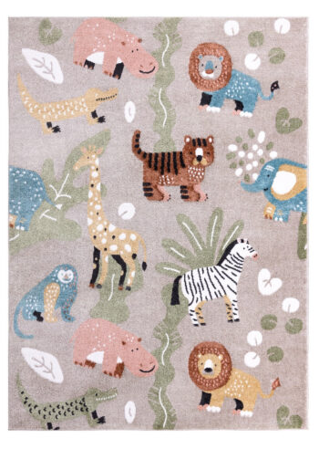 Dywany Łuszczów, Detský kusový koberec Fun Africa beige, 160x220, viacfarebná, detská izba
