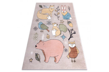 Dywany Łuszczów, Detský kusový koberec Fun Forester beige, 140x190, viacfarebná, detská izba