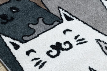 Dywany Łuszczów, Detský kusový koberec Fun Gatti Cats multi, 200x290, šedá, detská izba