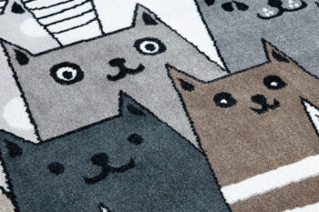 Dywany Łuszczów, Detský kusový koberec Fun Gatti Cats multi, 200x290, šedá, detská izba