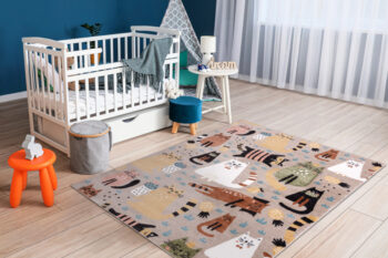 Dywany Łuszczów, Detský kusový koberec Fun Kittens Cats beige, 200x290, viacfarebná, detská izba