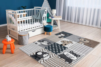 Dywany Łuszczów, Detský kusový koberec Fun Pets grey, 200x290, šedá, detská izba
