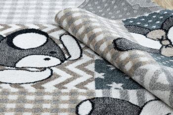 Dywany Łuszczów, Detský kusový koberec Fun Pets grey, 200x290, šedá, detská izba