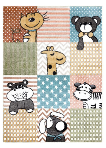 Dywany Łuszczów, Detský kusový koberec Fun Pets multi, 280x370, viacfarebná, detská izba