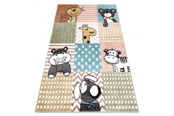 Dywany Łuszczów, Detský kusový koberec Fun Pets multi, 80x150, viacfarebná, detská izba