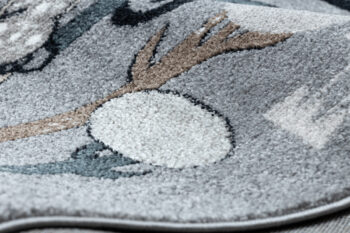 Dywany Łuszczów, Detský kusový koberec Fun Route Street animals grey, 160x220, šedá, detská izba