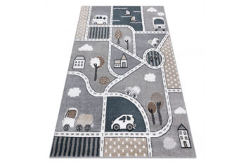 Dywany Łuszczów, Detský kusový koberec Fun Strade grey, 200x290, šedá, detská izba