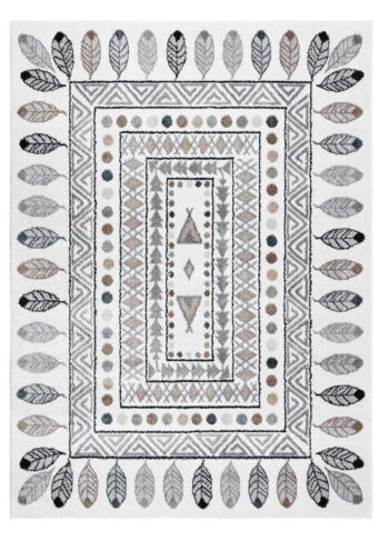 Dywany Łuszczów, Detský kusový koberec Fun Teepee cream, 200x290, šedá, detská izba