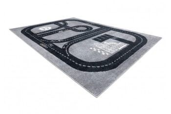Dywany Łuszczów, Detský kusový koberec Fun Track grey, 160x220, šedá, detská izba