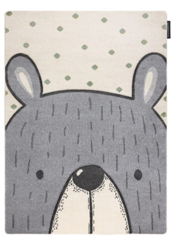 Dywany Łuszczów, Detský kusový koberec Petit Bear cream, 160x220, šedá, detská izba