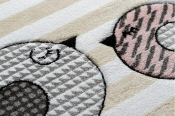 Dywany Łuszczów, Detský kusový koberec Petit Birds cream, 140x190, šedá, detská izba