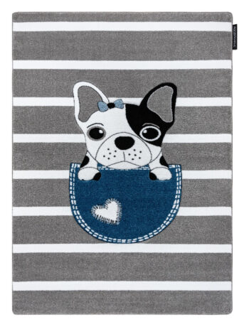 Dywany Łuszczów, Detský kusový koberec Petit Bulldog grey, 140x190, šedá, detská izba