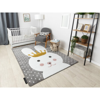 Dywany Łuszczów, Detský kusový koberec Petit Bunny grey, 120x170, šedá, detská izba