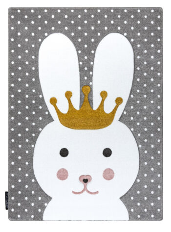 Dywany Łuszczów, Detský kusový koberec Petit Bunny grey, 120x170, šedá, detská izba