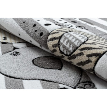 Dywany Łuszczów, Detský kusový koberec Petit C549 Birds grey, 160x220, šedá, detská izba