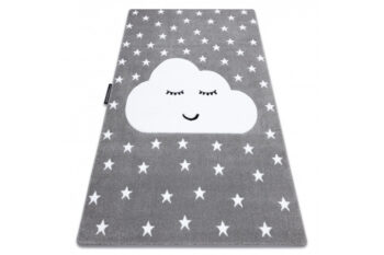 Dywany Łuszczów, Detský kusový koberec Petit Cloud stars grey, 120x170, šedá, detská izba
