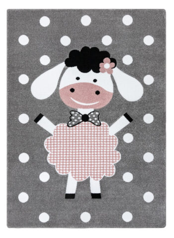 Dywany Łuszczów, Detský kusový koberec Petit Dolly sheep grey, 120x170, ružová, detská izba