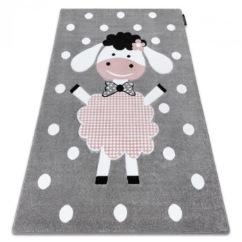 Dywany Łuszczów, Detský kusový koberec Petit Dolly sheep grey, 160x220, ružová, detská izba