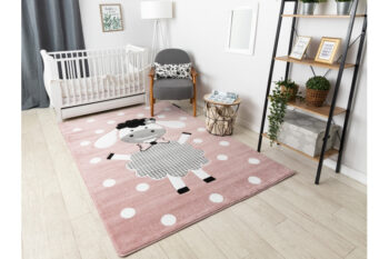 Dywany Łuszczów, Detský kusový koberec Petit Dolly sheep pink, 160x220, ružová, detská izba
