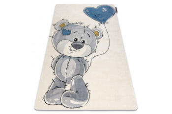 Dywany Łuszczów, Detský kusový koberec Petit E1593 Teddy bear cream, 140x190, šedá, detská izba