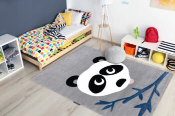 Dywany Łuszczów, Detský kusový koberec Petit Panda grey, 140x190, šedá, detská izba