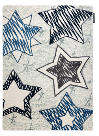Dywany Łuszczów, Detský kusový koberec Petit Stars blue, 140x190, modrá, detská izba