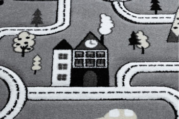 Dywany Łuszczów, Detský kusový koberec Petit Town streets grey, 180x270, šedá, detská izba