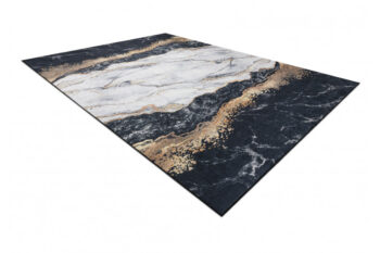 Dywany Łuszczów, Kusový koberec ANDRE Marble 1124, 160x220, čiernobiela, chodba / predsieň