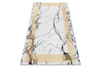 Dywany Łuszczów, Kusový koberec ANDRE Marble 1126, 160x220, biela, chodba / predsieň