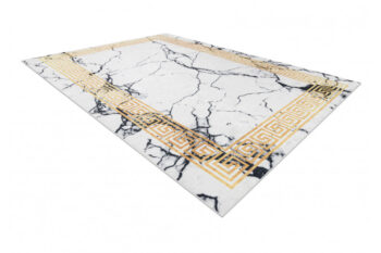 Dywany Łuszczów, Kusový koberec ANDRE Marble 1126, 80x150, biela, chodba / predsieň