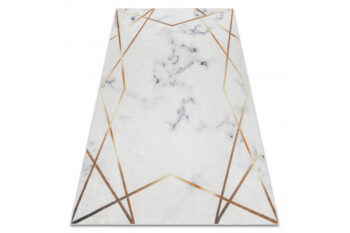 Dywany Łuszczów, Kusový koberec ANDRE Marble 1220, 80x150, biela, chodba / predsieň
