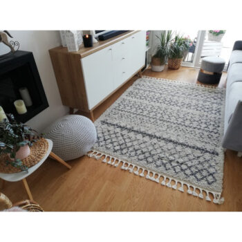 Dywany Łuszczów, Kusový koberec Berber Agadir G0522 cream and grey, 80x150, béžová, obývacia izba