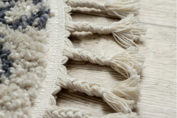 Dywany Łuszczów, Kusový koberec Berber Agadir G0522 cream and grey kruh, 120x120 (priemer) kruh, béžová, chodba / predsieň