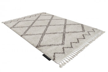 Dywany Łuszczów, Kusový koberec Berber Asila B5970 cream and brown, 200x290, béžová, obývacia izba