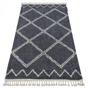 Dywany Łuszczów, Kusový koberec Berber Asila B5970 grey and white, 200x290, šedá, obývacia izba