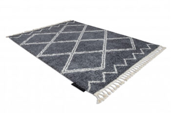 Dywany Łuszczów, Kusový koberec Berber Asila B5970 grey and white, 200x290, šedá, obývacia izba