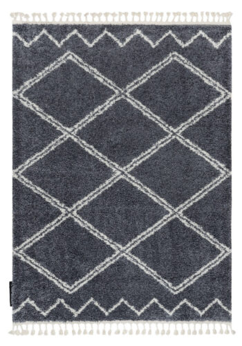 Dywany Łuszczów, Kusový koberec Berber Asila B5970 grey and white, 80x150, šedá, obývacia izba