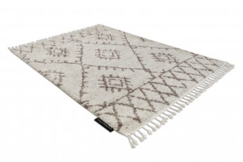 Dywany Łuszczów, Kusový koberec Berber Fez G0535 cream and brown, 180x270, béžová, obývacia izba