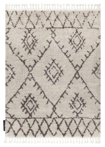 Dywany Łuszczów, Kusový koberec Berber Fez G0535 cream and brown, 80x150, béžová, obývacia izba