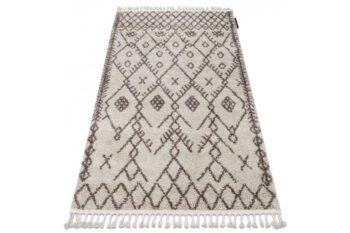 Dywany Łuszczów, Kusový koberec Berber Tanger B5940 cream and brown, 160x220, béžová, obývacia izba