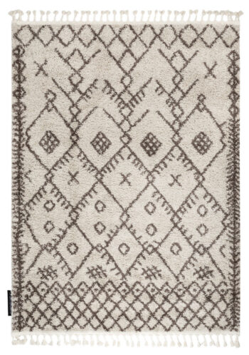 Dywany Łuszczów, Kusový koberec Berber Tanger B5940 cream and brown, 160x220, béžová, obývacia izba
